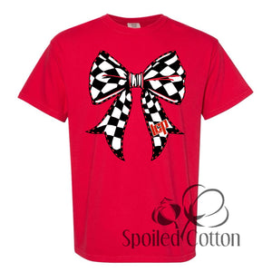 Checkered Bow Mascot LCP Lubbock-Cooper