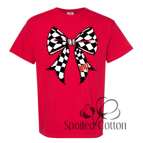 Checkered Bow Mascot LCP Lubbock-Cooper