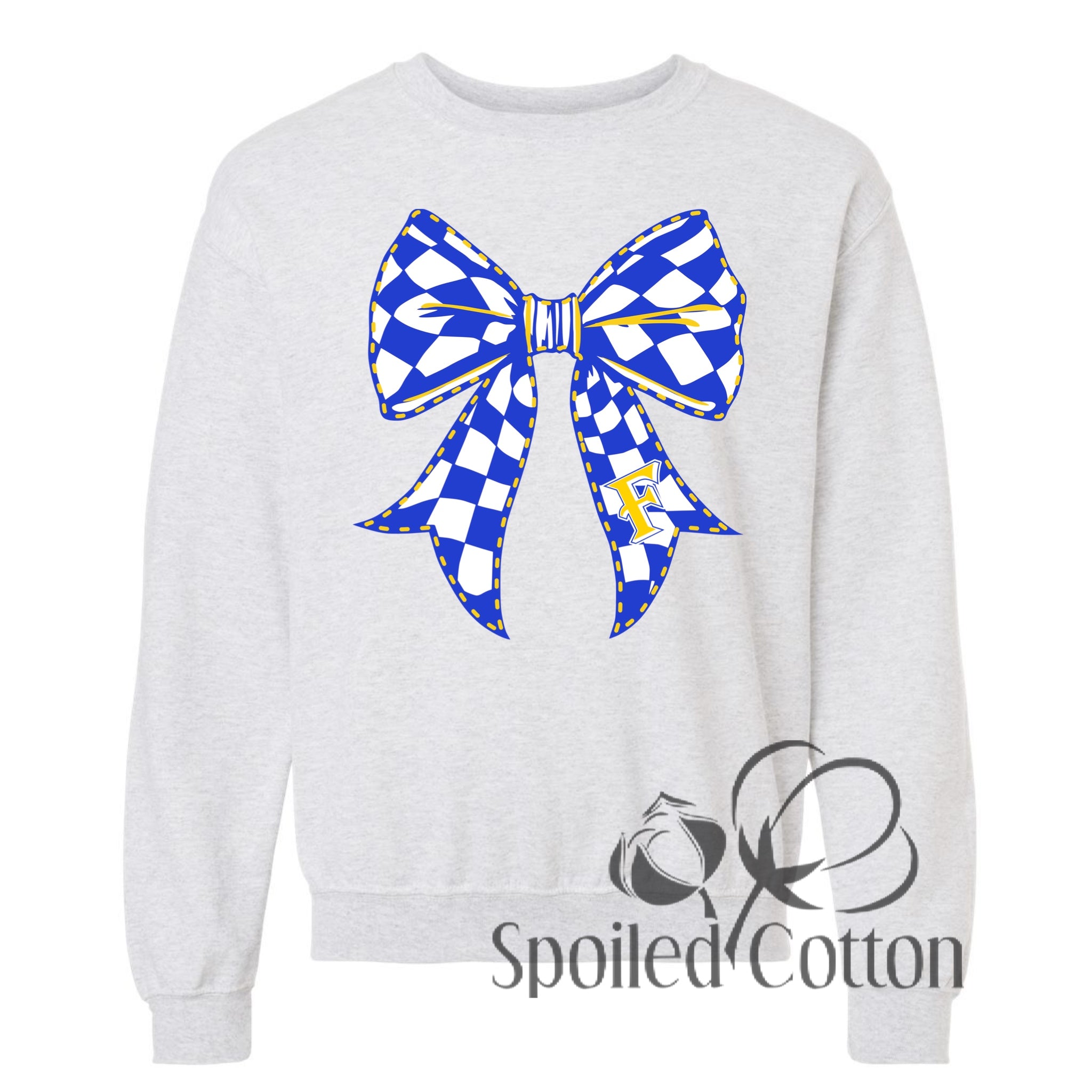 Checkered Bow Mascot Frenship Tigers