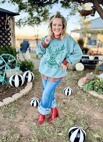 Cool Reindeer Inside Out Sweatshirt