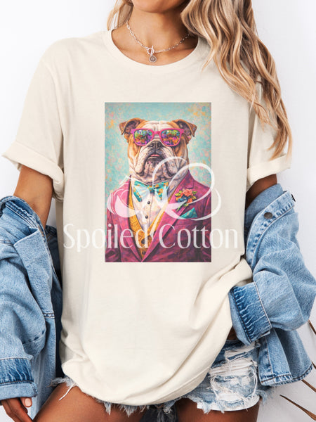 Stylish Mascot Bulldog
