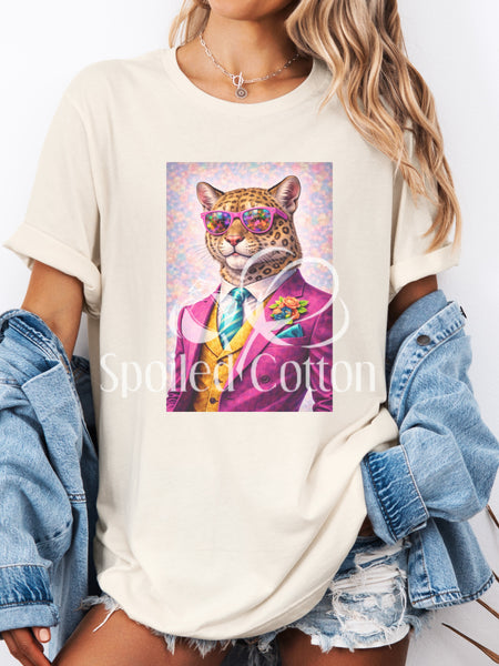 Stylish Mascot Leopard