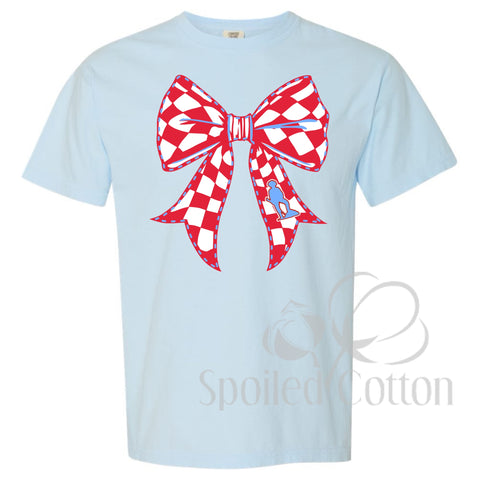 Checkered Bow Mascot Plainsmen