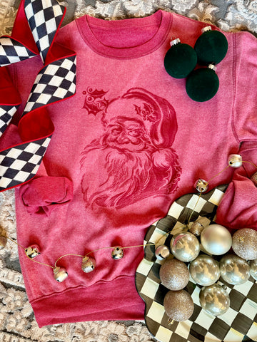 Vintage Santa Inside Out Sweatshirt