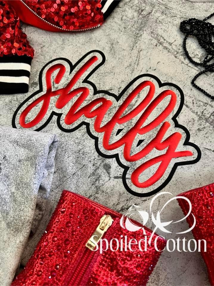 SHALLY School Puff Letter – Spoiled Cotton