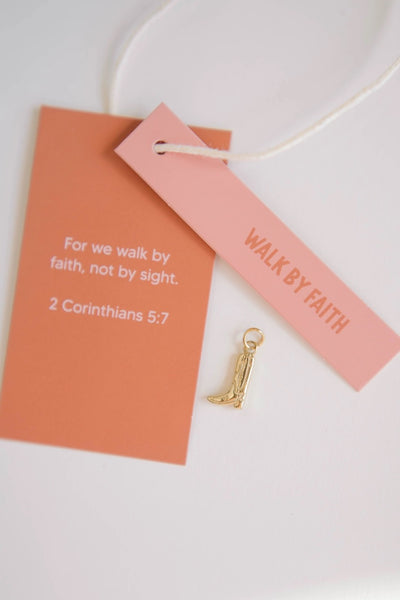 Walk By Faith Charm