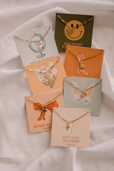 He Holds All Together Charm Necklace I Christian Jewelry