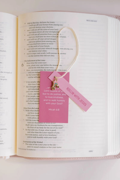 Rolling With Jesus Charm