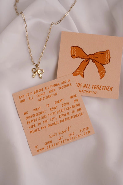 He Holds All Together Charm Necklace I Christian Jewelry