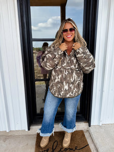 PREORDER- PRINTED PEYTON PUFFER JACKET