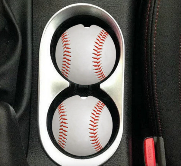 Baseball Sandstone Car Coasters