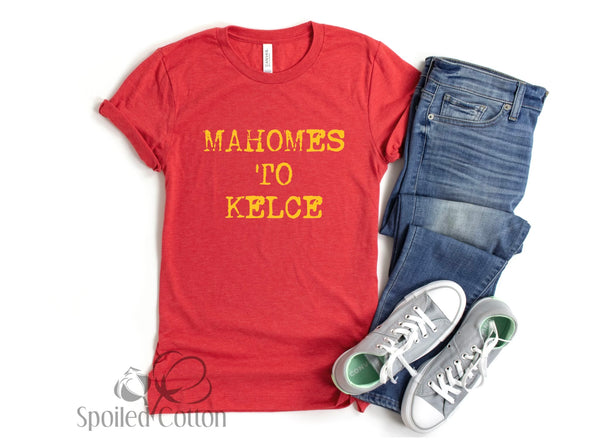 Mahomes to Kelce